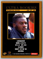 1996 SkyBox Impact Rookies Draft Board Simeon Rice/Kevin Hardy #2