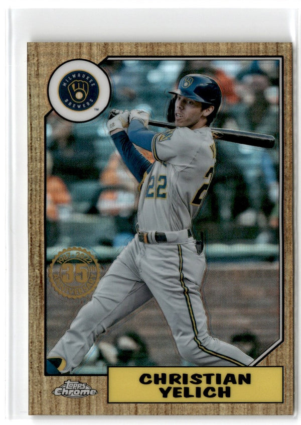 2022 Topps Chrome Christian Yelich #210