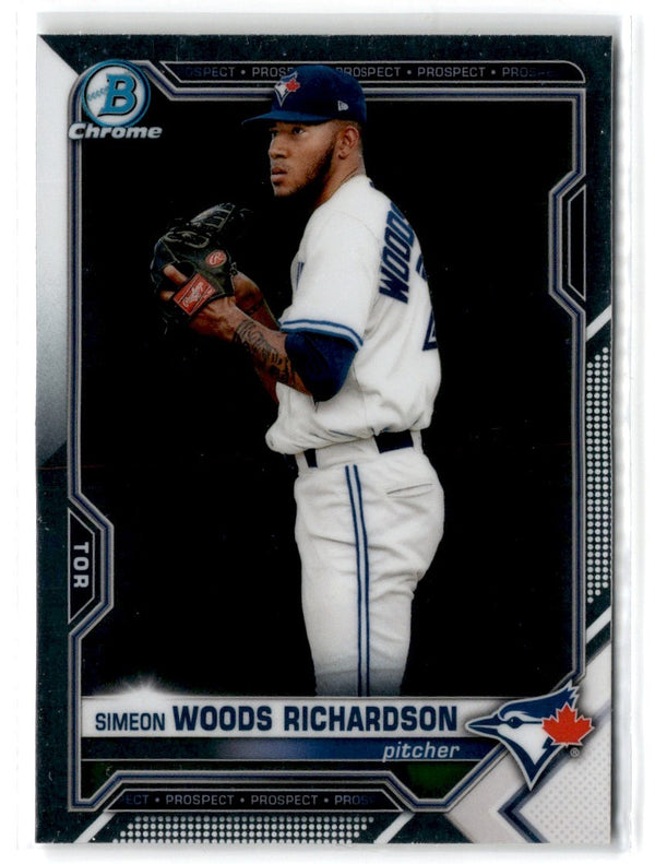 2021 Bowman Chrome Prospects Atomic Refractor Simeon Woods Richardson #BCP-95