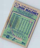 1990 Topps Don Maloney #31