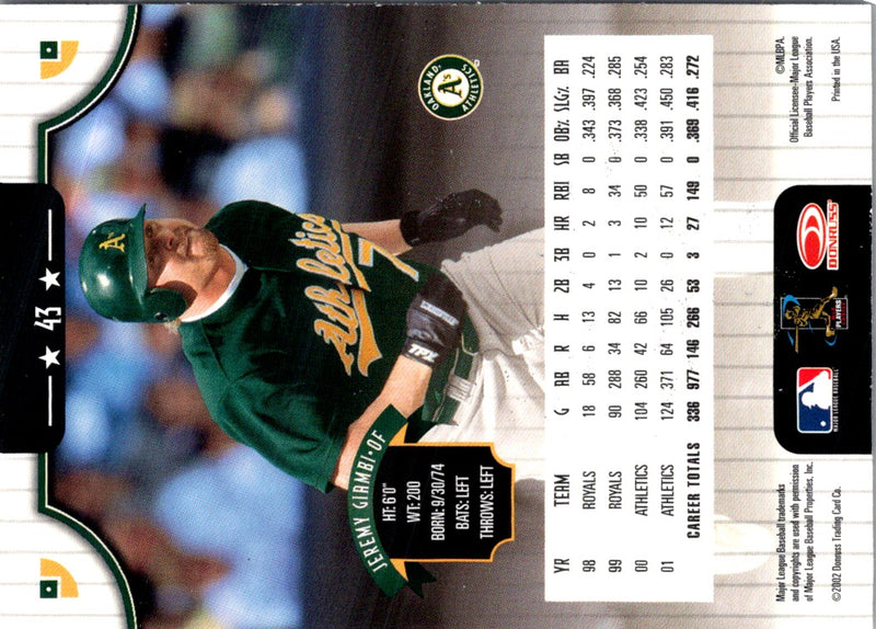 2002 Donruss Jeremy Giambi