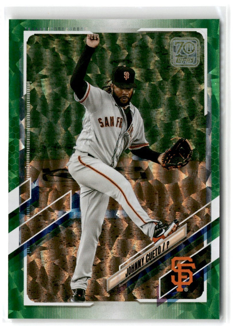 2021 Topps Green Johnny Cueto