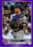 2022 Topps Chrome Update Purple Refractor Yan Gomes #USC11