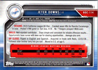 2019 Bowman Draft Chrome Jeter Downs #BDC-114