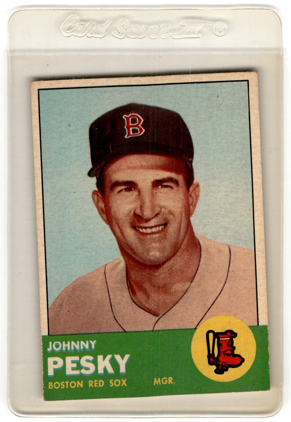 1963 Topps Johnny Pesky #343 VG-EX