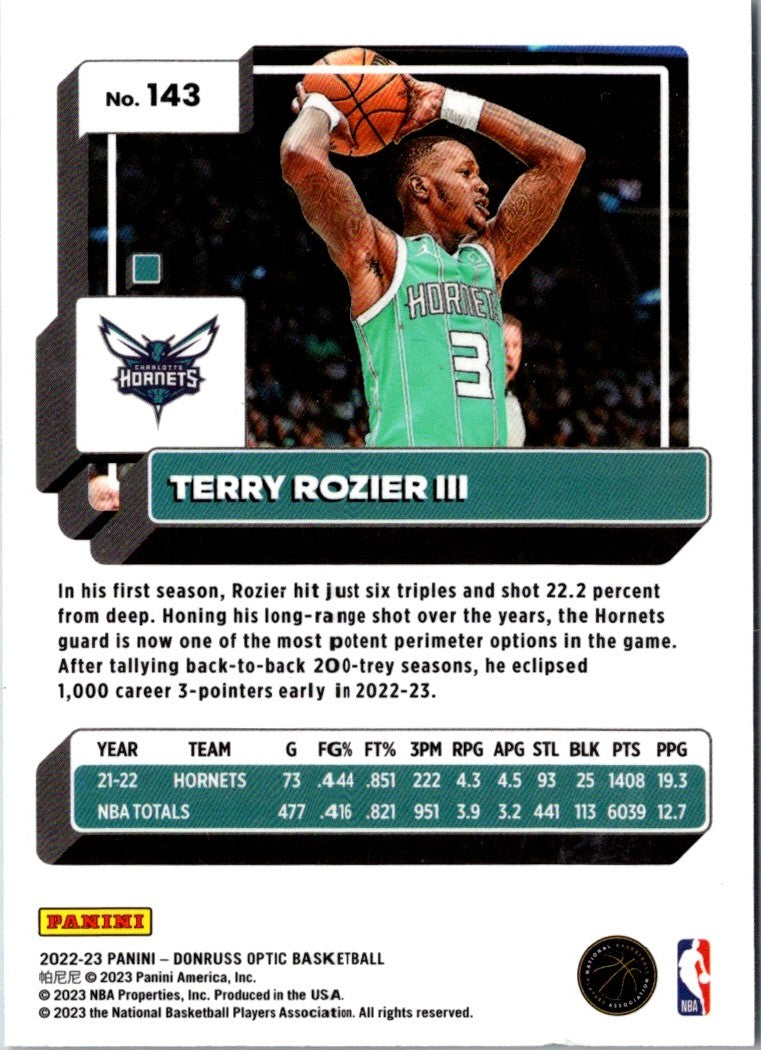 2022 Donruss Optic Terry Rozier III