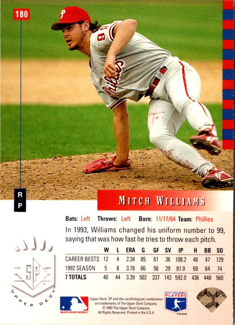 1993 SP Mitch Williams