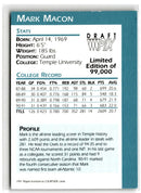 1991 Front Row Mark Macon