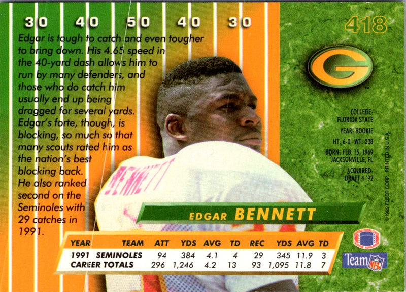 1992 Ultra Edgar Bennett