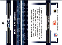 2006 Donruss Threads Matt Hasselbeck #83