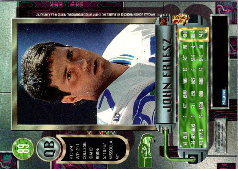 1997 Metal Universe John Friesz