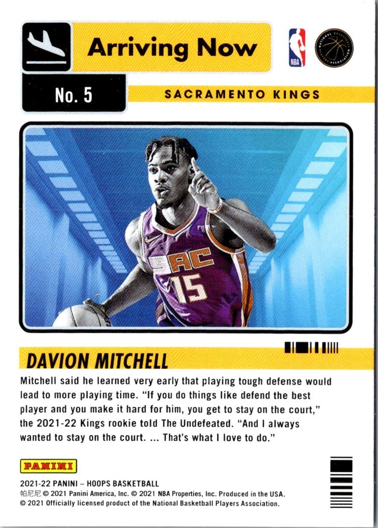 2021 Hoops Arriving Now Davion Mitchell