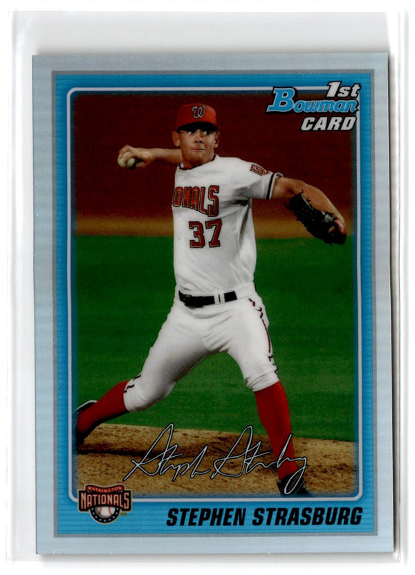 2013 Bowman Draft Picks & Prospects Blue Sapphire Rookie Reprint Refractors Stephen Strasburg #BP1