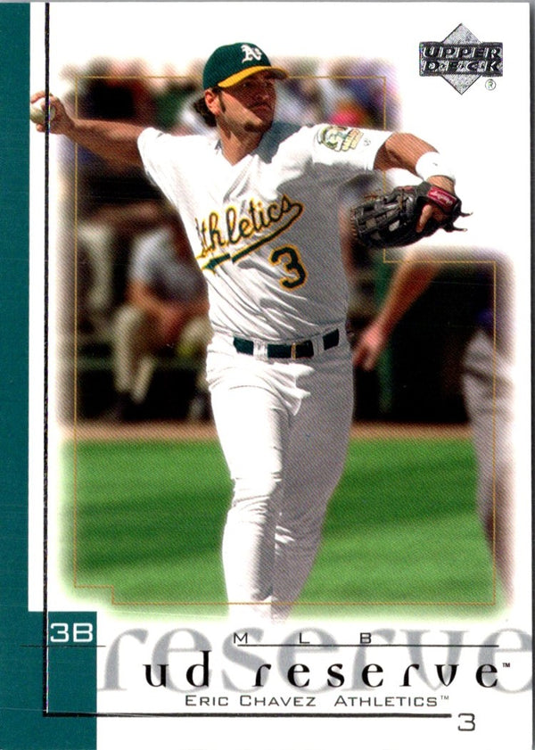 2001 UD Reserve Eric Chavez #9