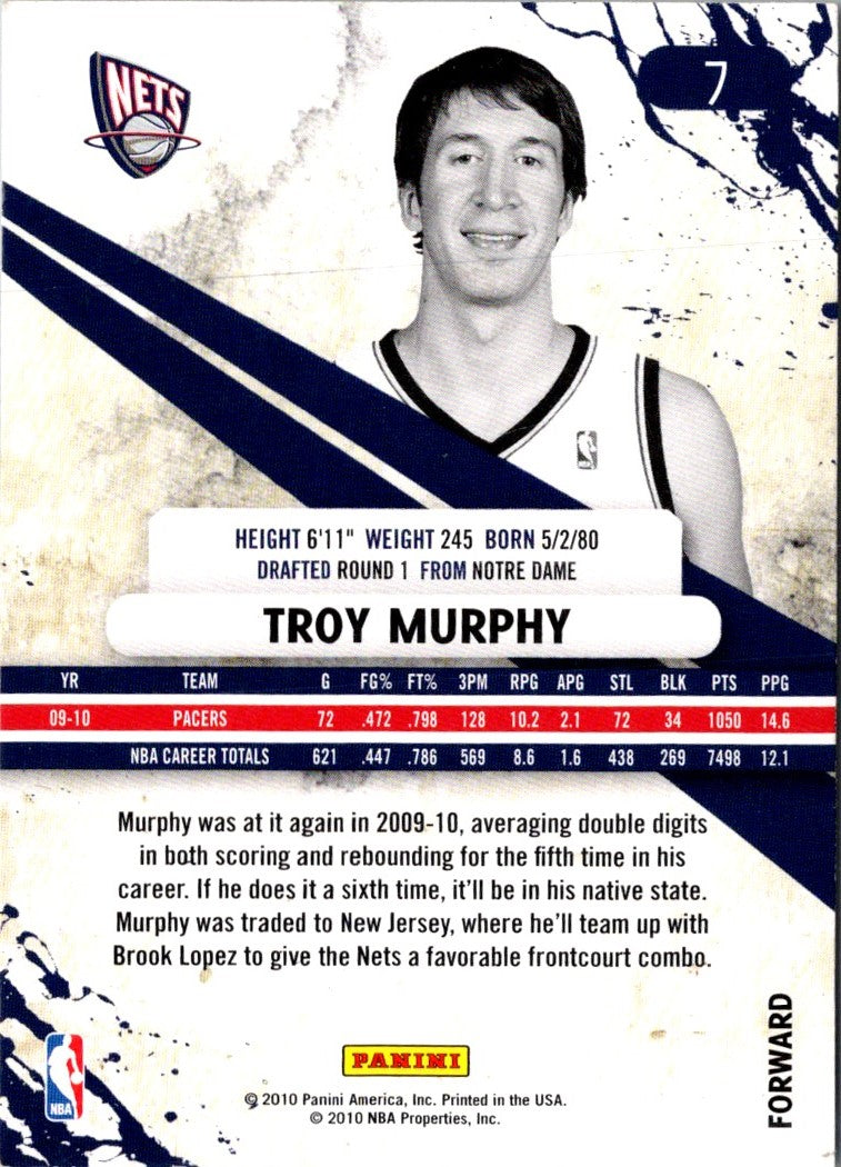 2010 Panini Rookies & Stars Troy Murphy