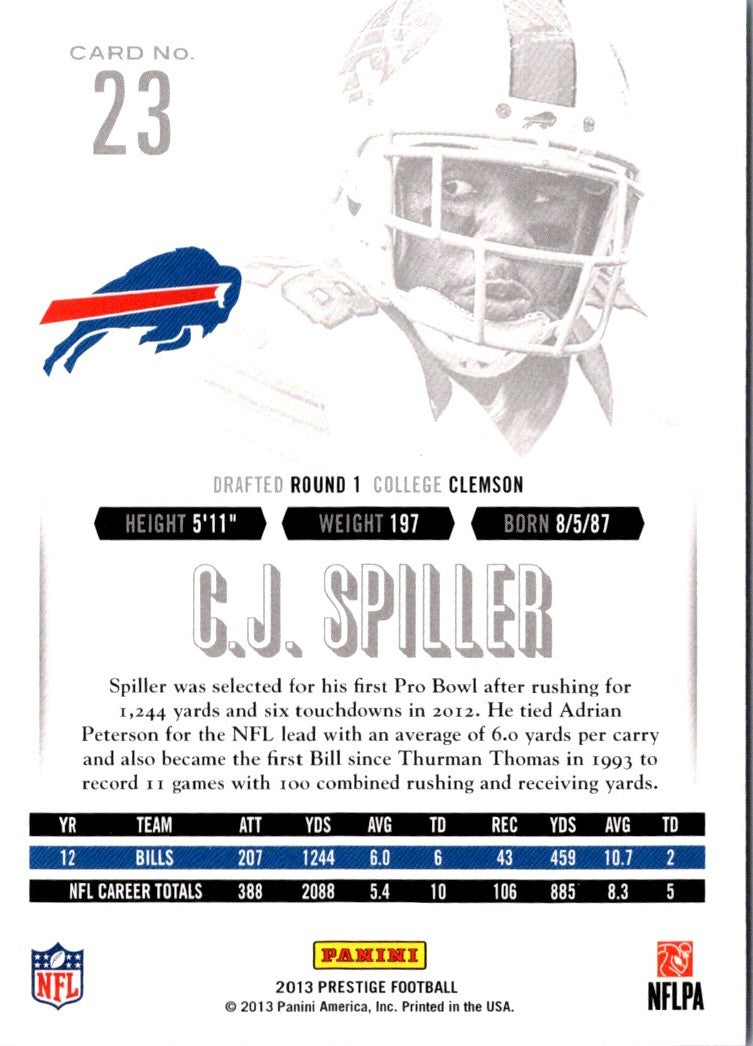 2013 Panini Prestige C.J. Spiller