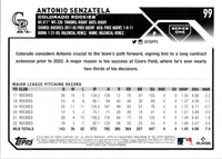 2023 Topps Royal Blue Antonio Senzatela #99