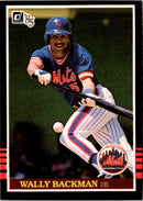 1985 Donruss Wally Backman