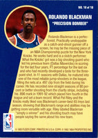 1992 Fleer Sharpshooters Rolando Blackman #18