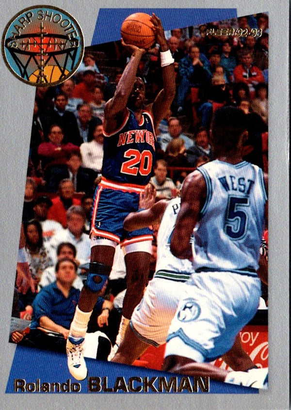 1992 Fleer Sharpshooters Rolando Blackman #18