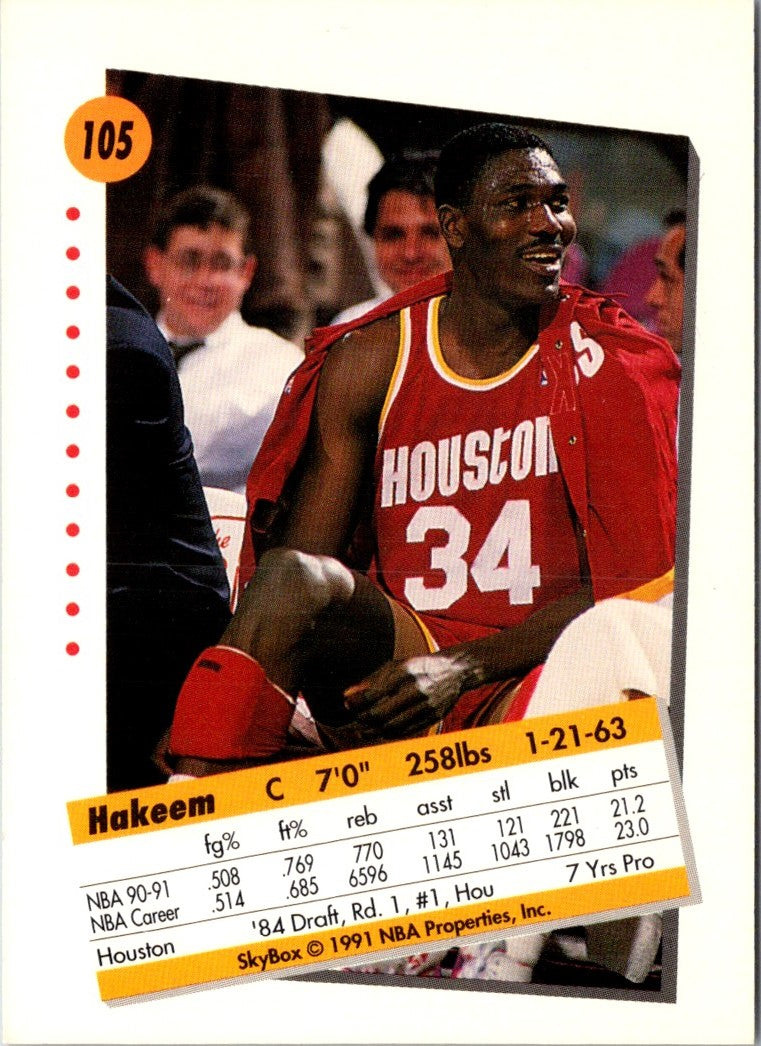 1991 SkyBox Hakeem Olajuwon