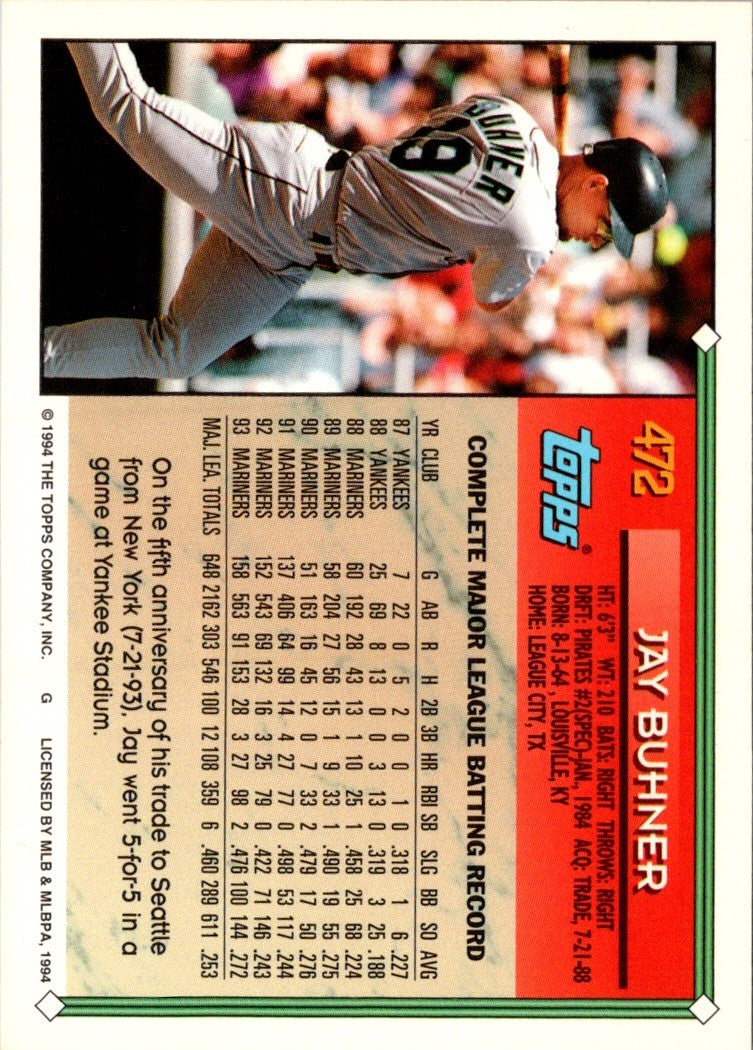 1994 Topps Jay Buhner