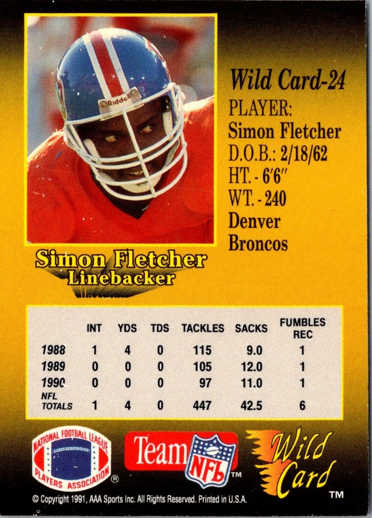 1991 Wild Card Simon Fletcher