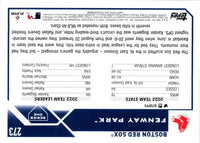 2023 Topps Boston Red Sox #273