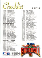 1996 Fleer Checklists Checklist Chipper Jones #3