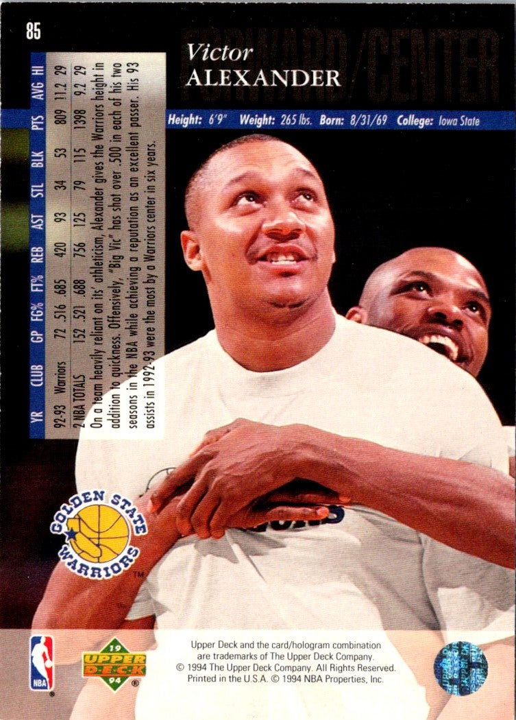 1993 Upper Deck Special Edition Victor Alexander