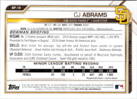 2021 Bowman Prospects CJ Abrams #BP-14