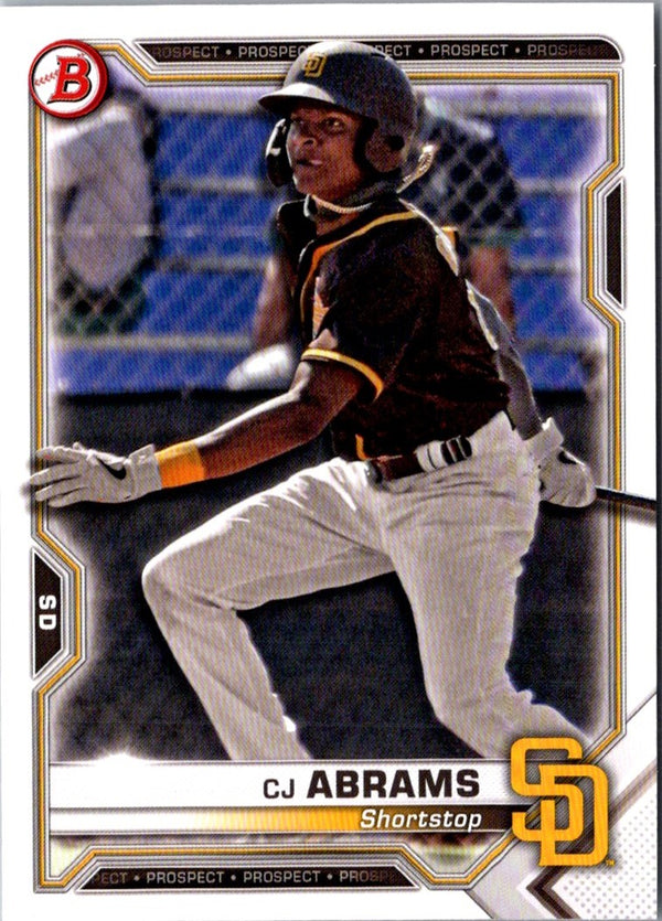 2021 Bowman Prospects CJ Abrams #BP-14