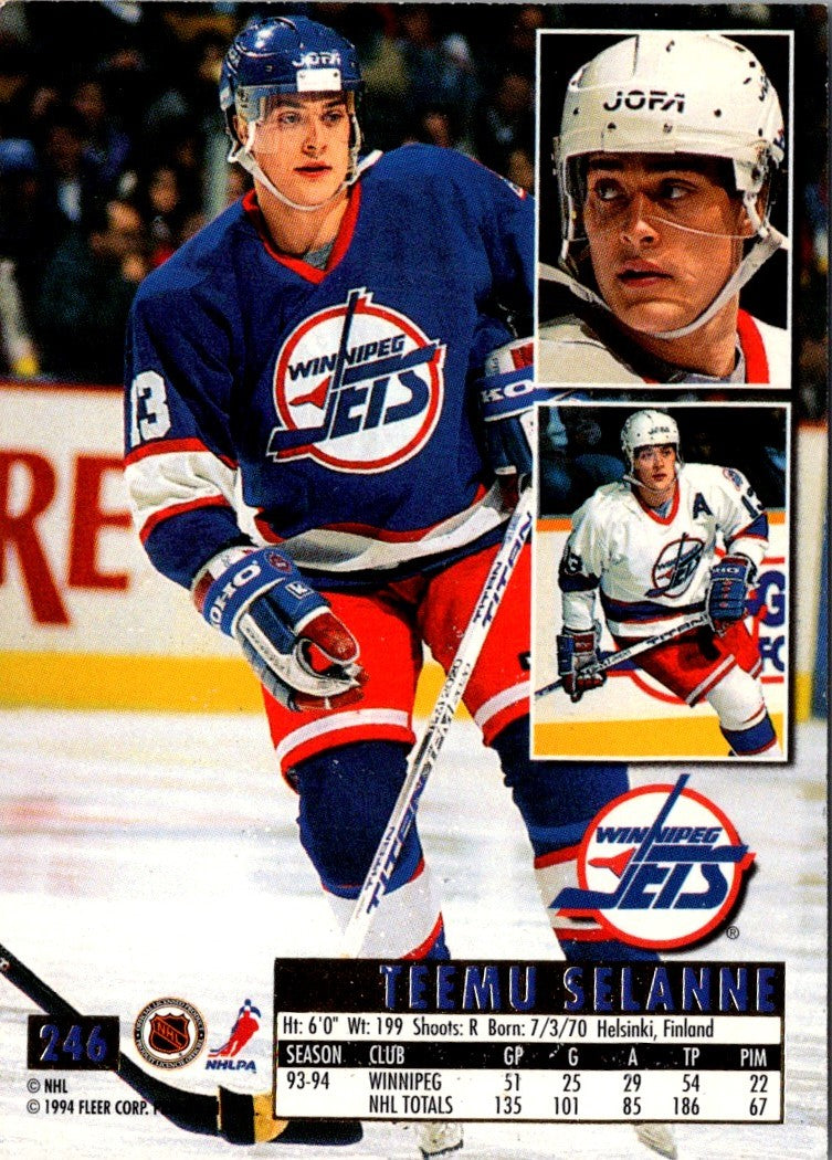 1994 Ultra Teemu Selanne