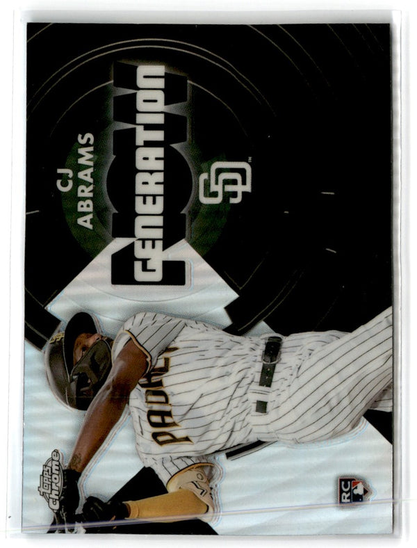 2022 Topps Chrome Update Generation Now CJ Abrams #GNC-9