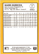 1990 Donruss Best of the AL Mark Gubicza