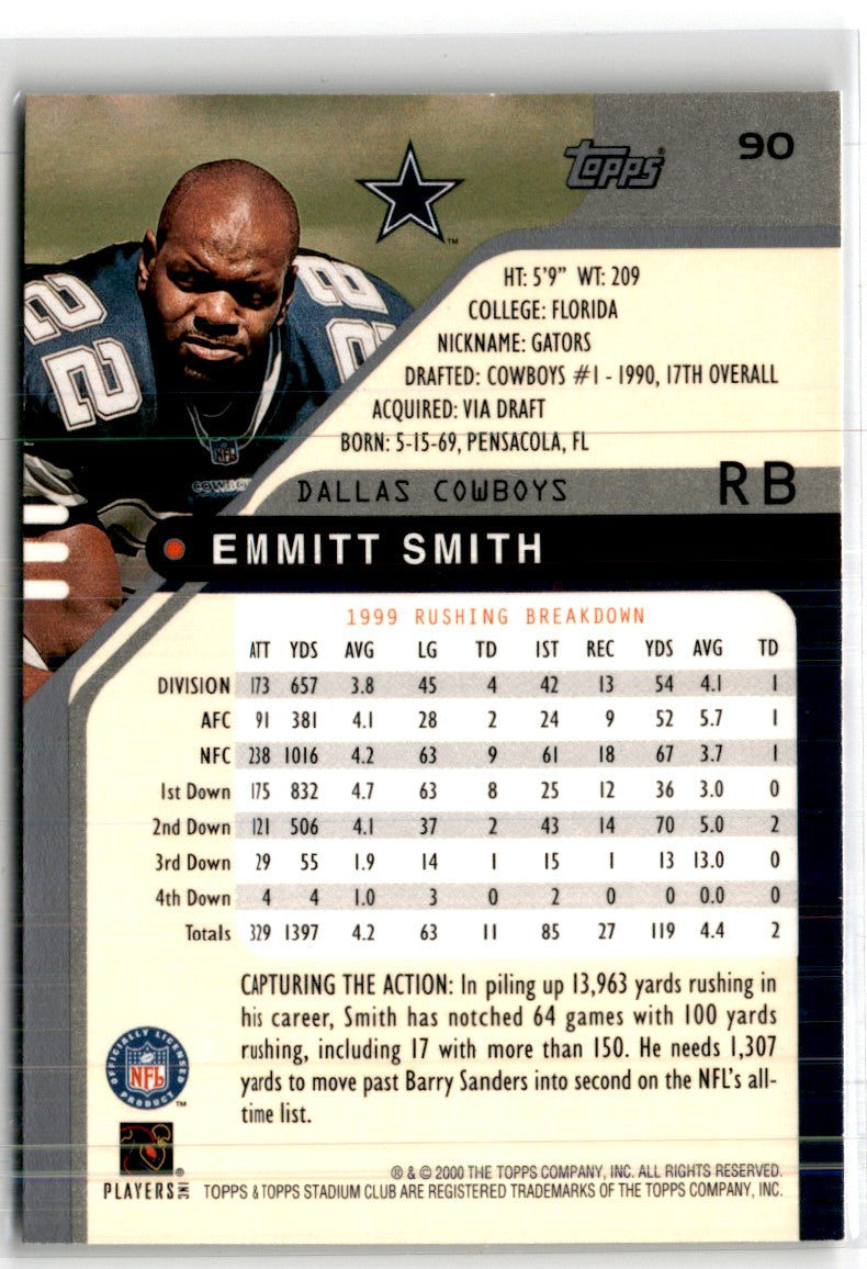 2000 Stadium Club Emmitt Smith