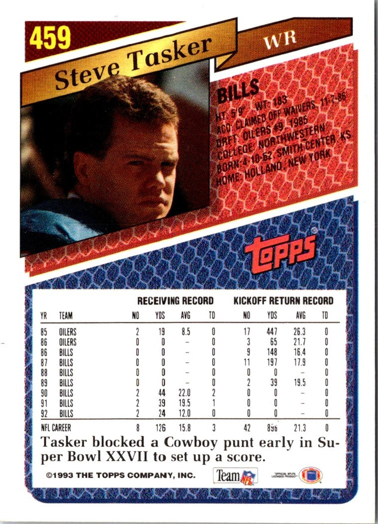 1993 Topps Steve Tasker