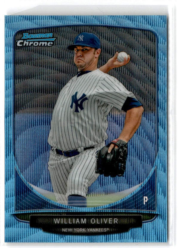 2013 Bowman Chrome Prospects Blue Wave William Oliver #BCP89