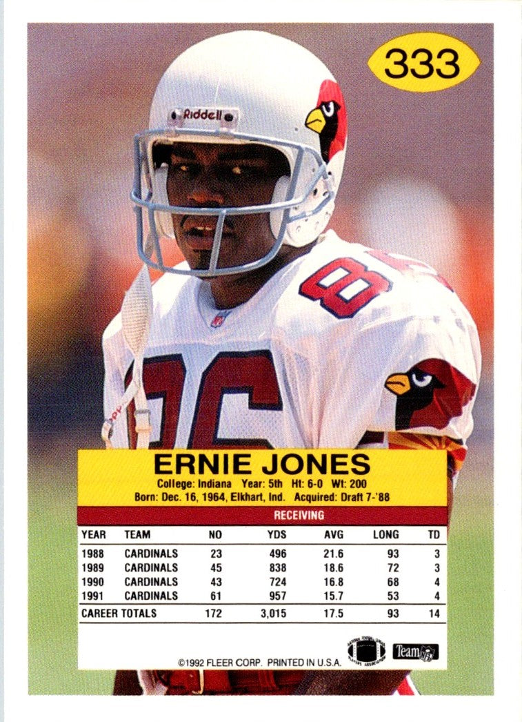 1992 Fleer Ernie Jones