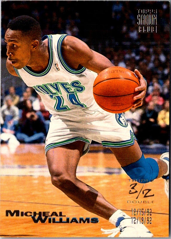 1993 Stadium Club First Day Issue Micheal Williams #9