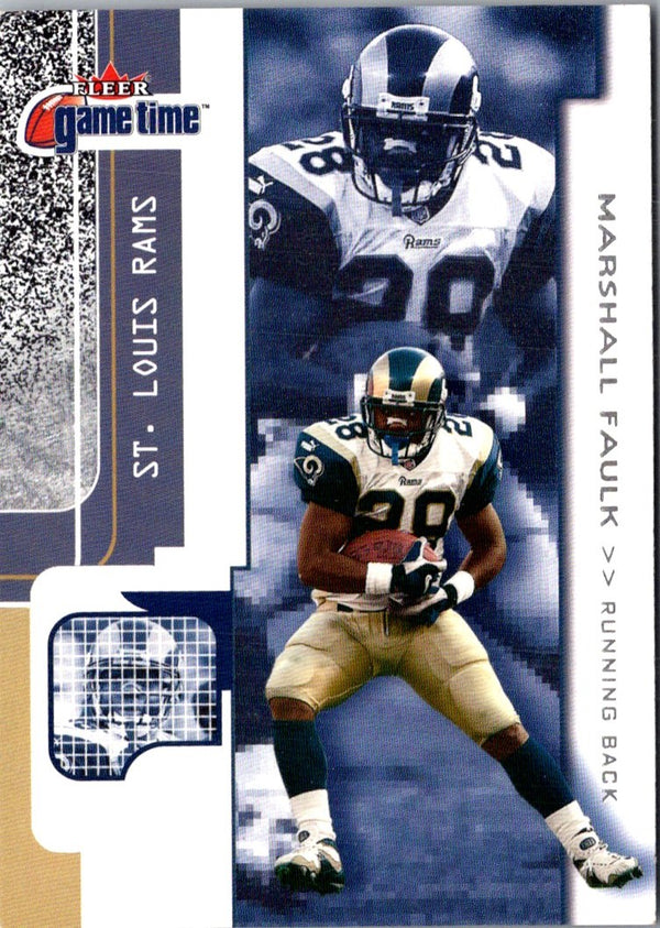 2001 Fleer Game Time Extra Marshall Faulk #14