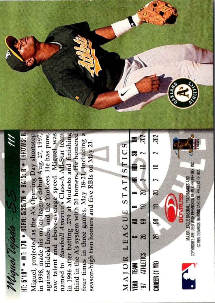 1998 Donruss Miguel Tejada