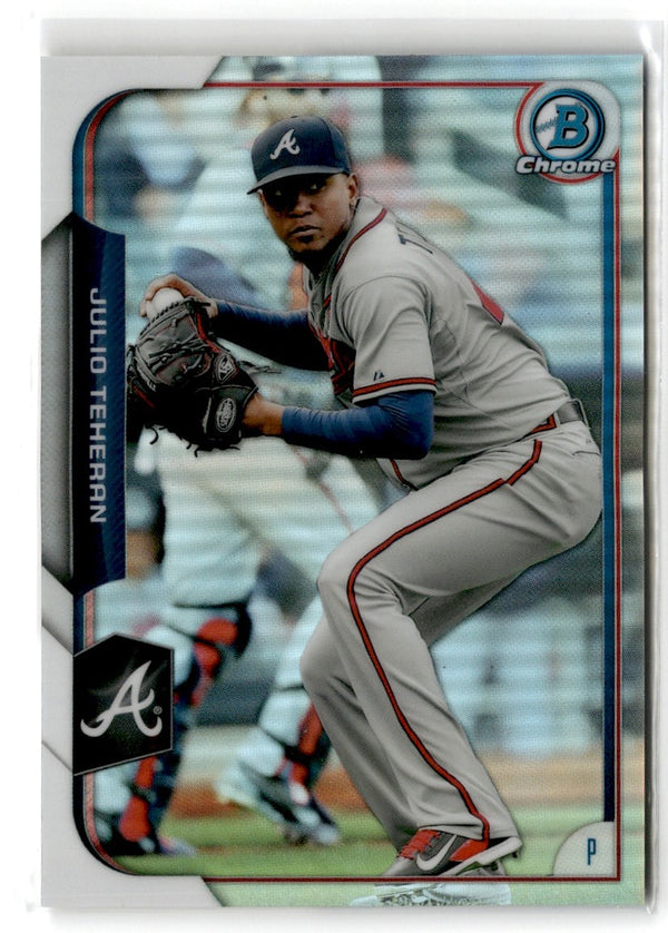 2015 Bowman Chrome Refractors Julio Teheran #145 /499