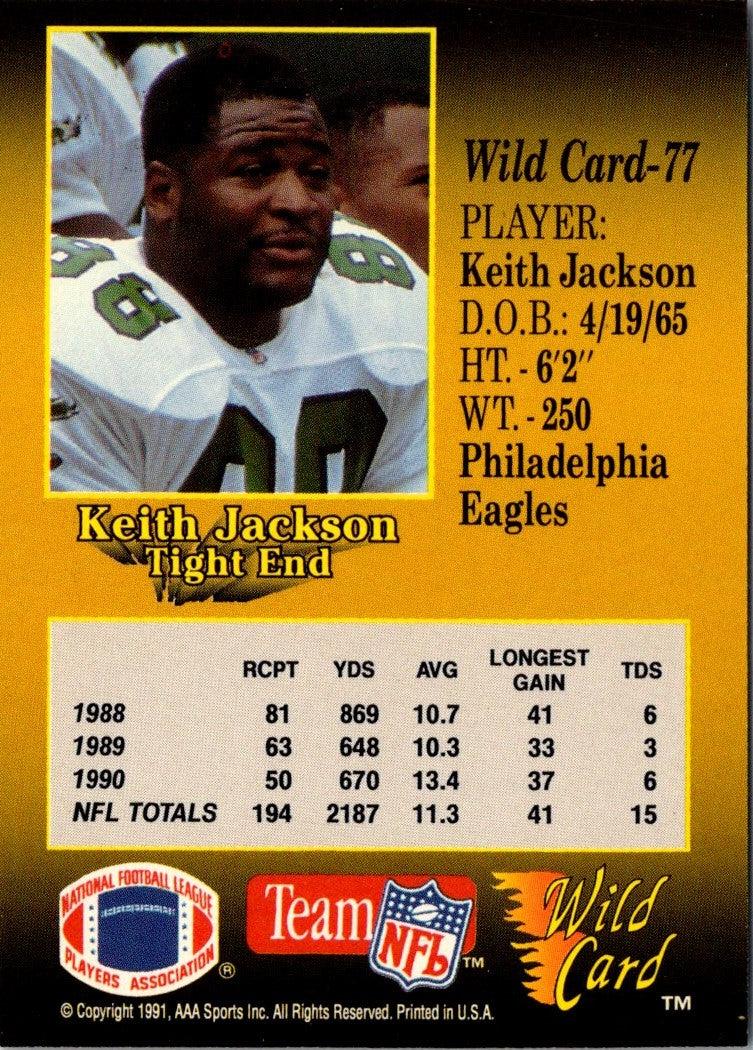 1991 Wild Card Keith Jackson