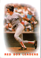 1986 Topps Red Sox Leaders (Dwight Evans) #396