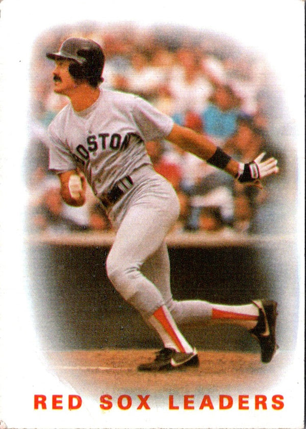 1986 Topps Red Sox Leaders (Dwight Evans) #396