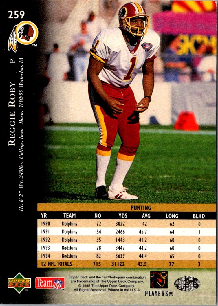 1995 Upper Deck Electric Silver Reggie Roby