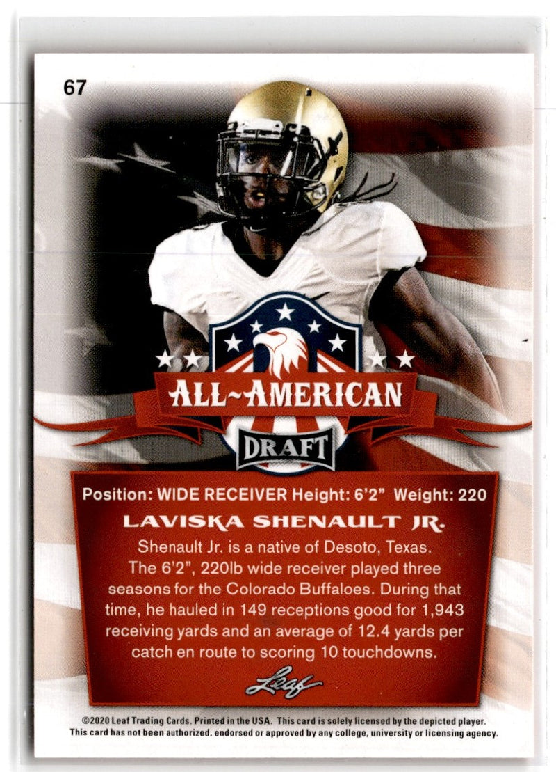 2020 Leaf Draft Red Laviska Shenault Jr.