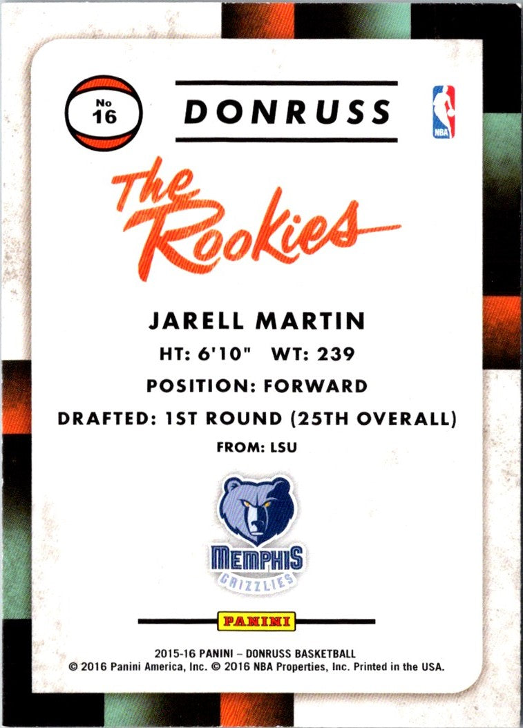 2015 Donruss The Rookies Jarell Martin