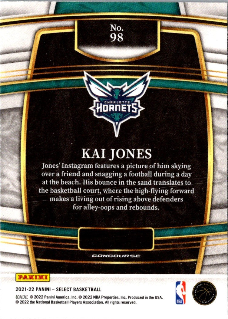 2021 Panini Select Blue Kai Jones